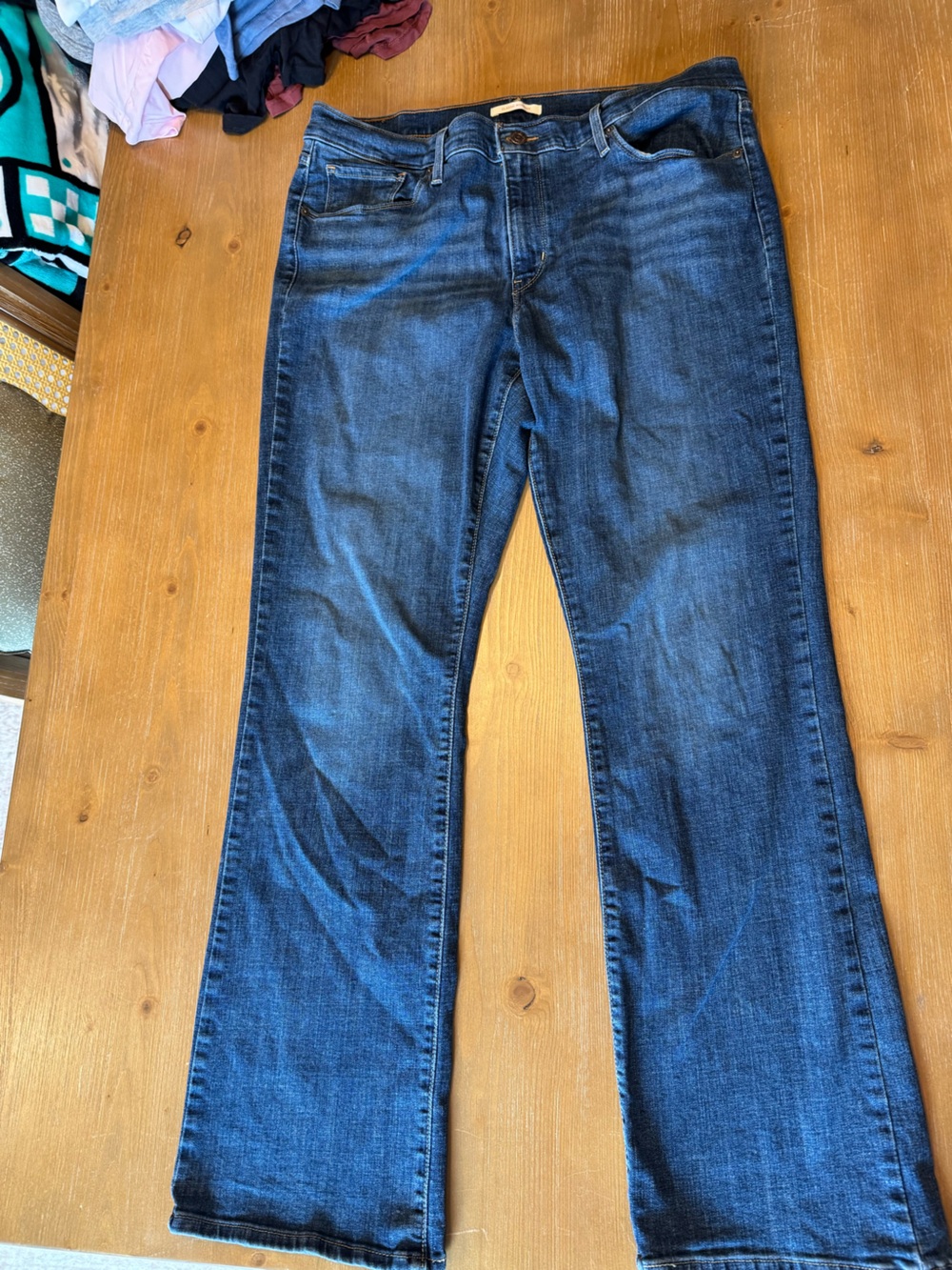 Levi's Women's Boot Cut Jeans - Dark Blue Denim
